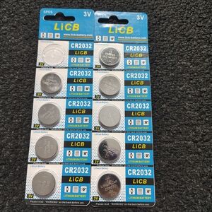 LiCB CR2032 3V 9 Loopacell Coin Cell Button Lithium Batteries Battery